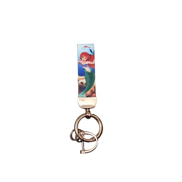 Disney The Little Mermaid Ariel Faux Leather Keychain - Picture 1 of 4